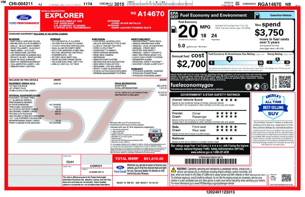 2024 Ford Explorer ST