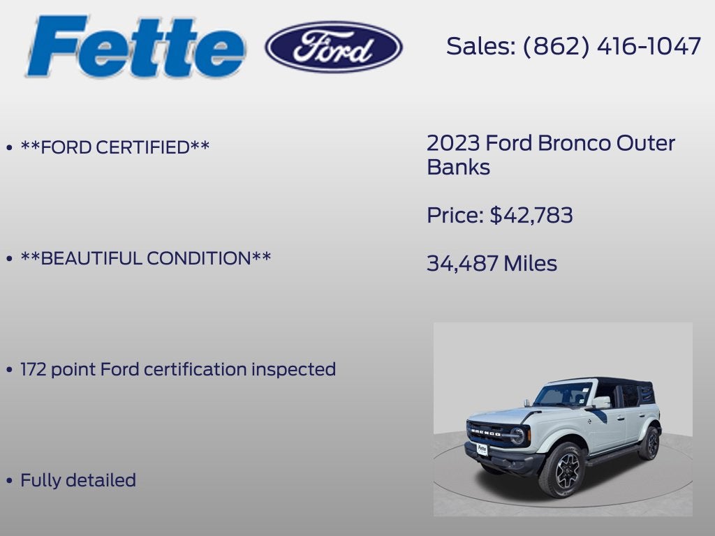 2023 Ford Bronco Outer Banks