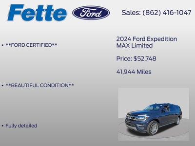 2024 Ford Expedition Max Limited