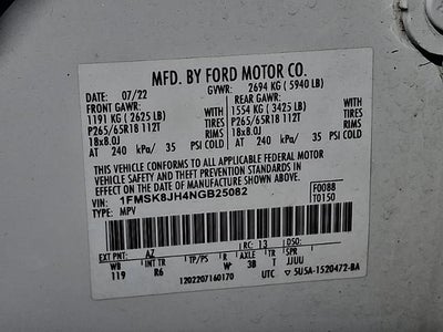 2022 Ford Explorer Timberline