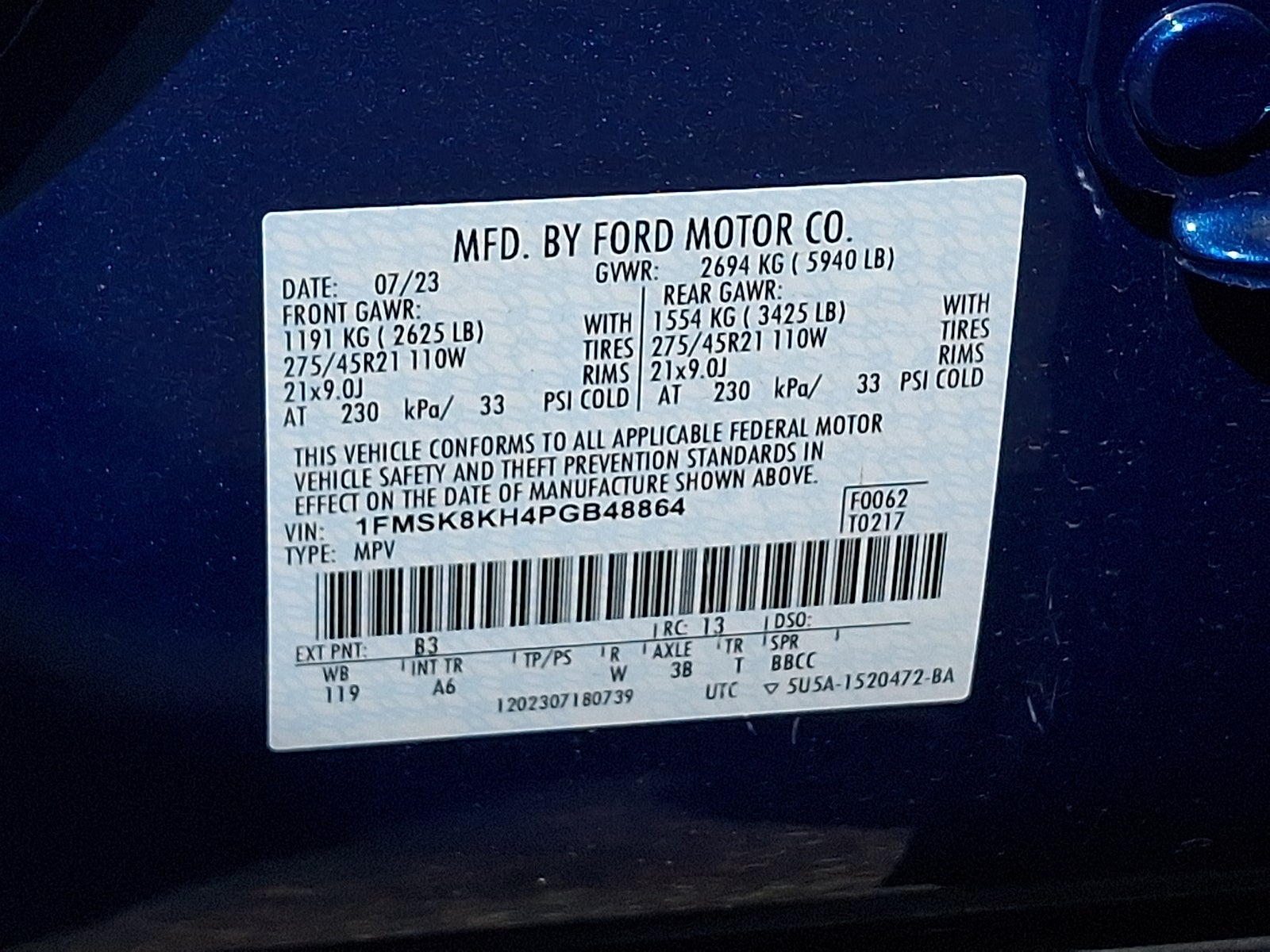 2023 Ford Explorer ST-Line