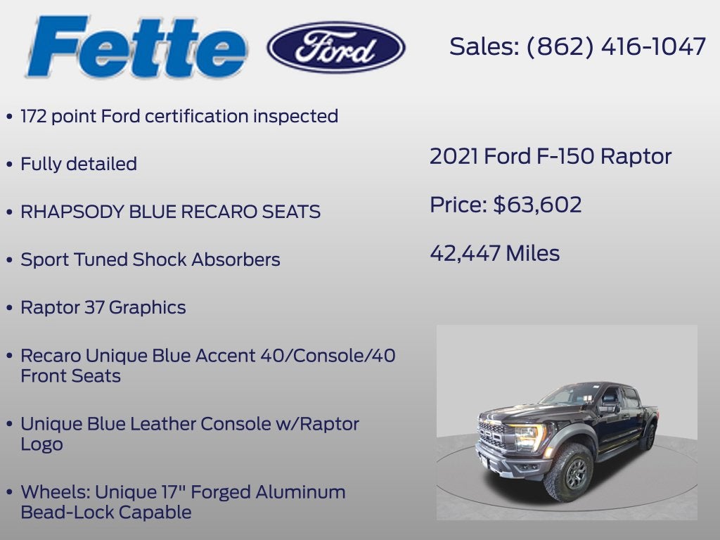 2021 Ford F-150 Raptor
