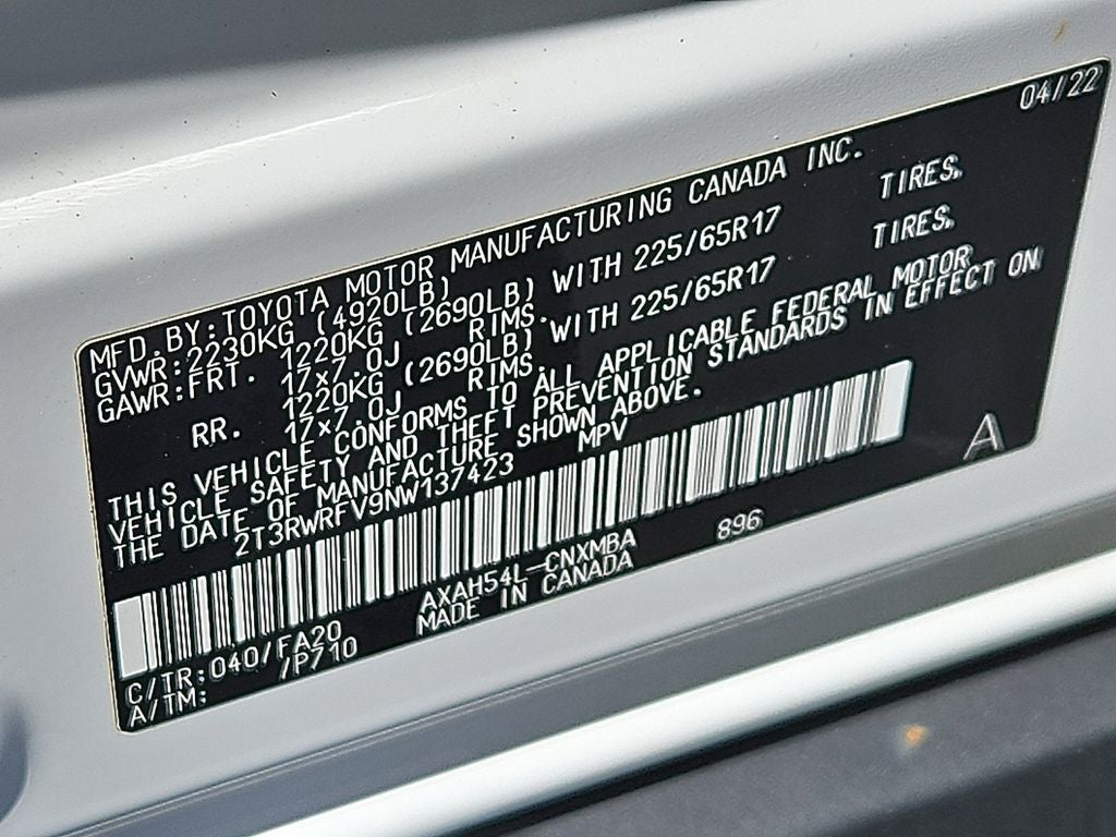 2022 Toyota RAV4 Hybrid XLE