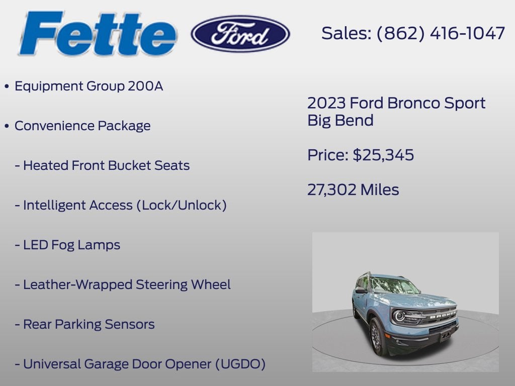 2023 Ford Bronco Sport Big Bend