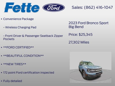 2023 Ford Bronco Sport Big Bend