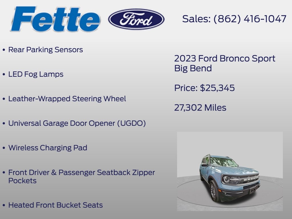 2023 Ford Bronco Sport Big Bend