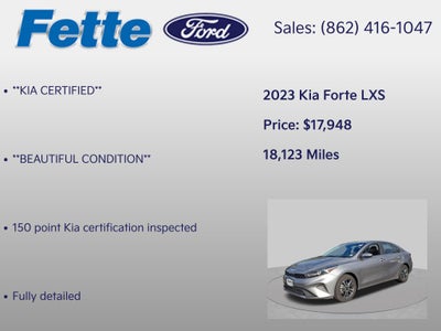 2023 Kia Forte LXS