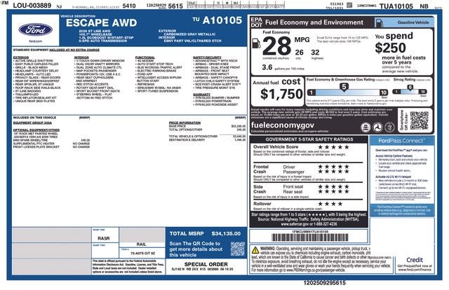 2026 Ford Escape ST-Line