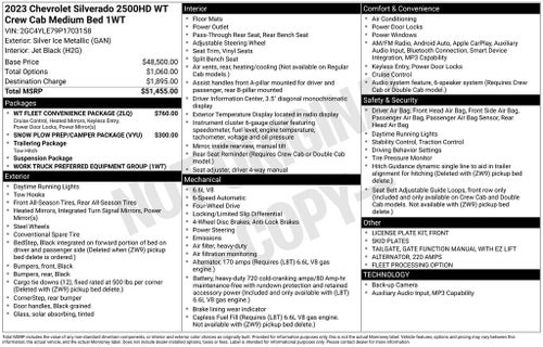 2023 Chevrolet Silverado 2500HD Work Truck