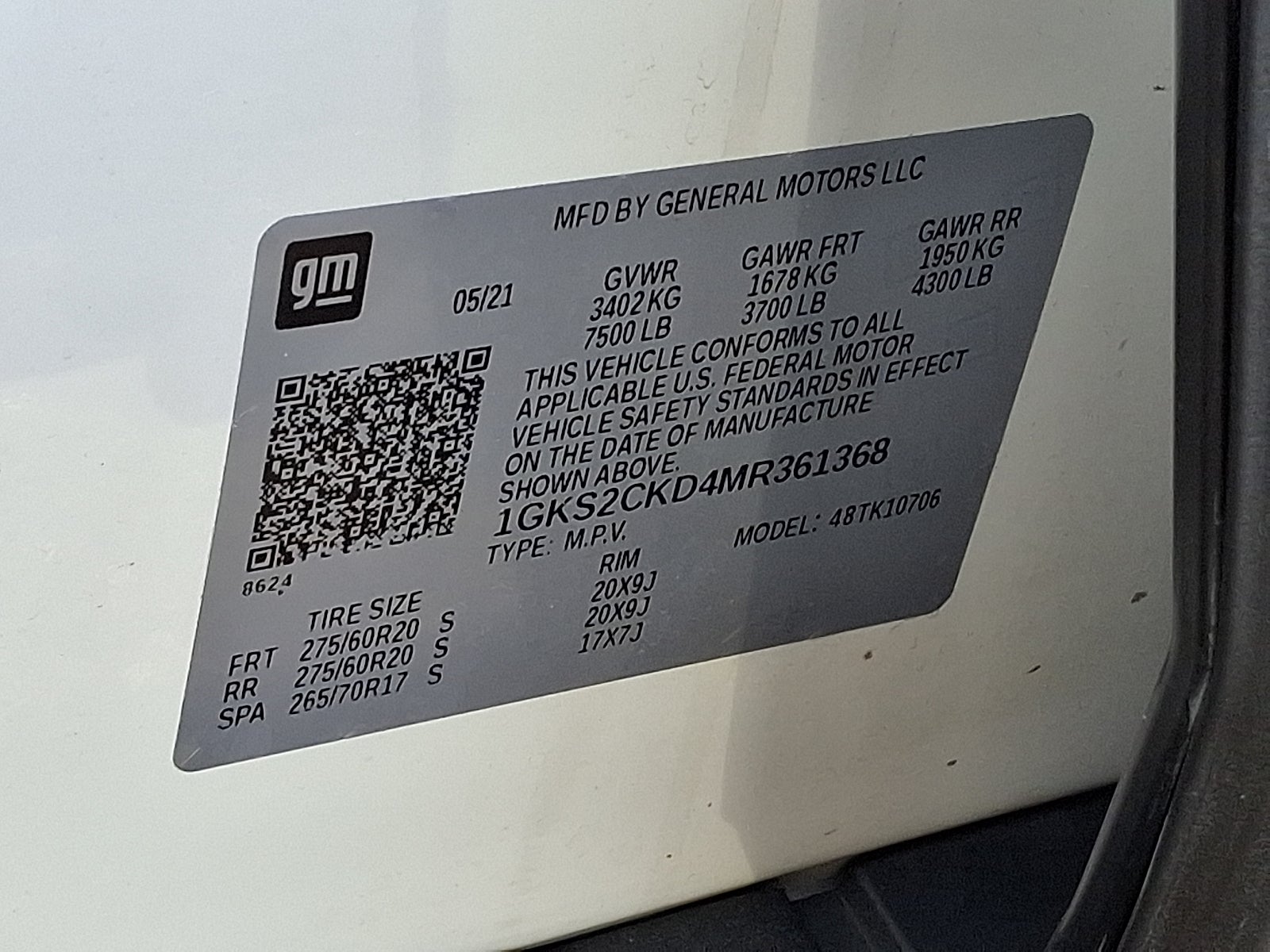 2021 GMC Yukon 4WD AT4