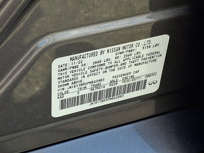2023 INFINITI Q50 LUXE AWD