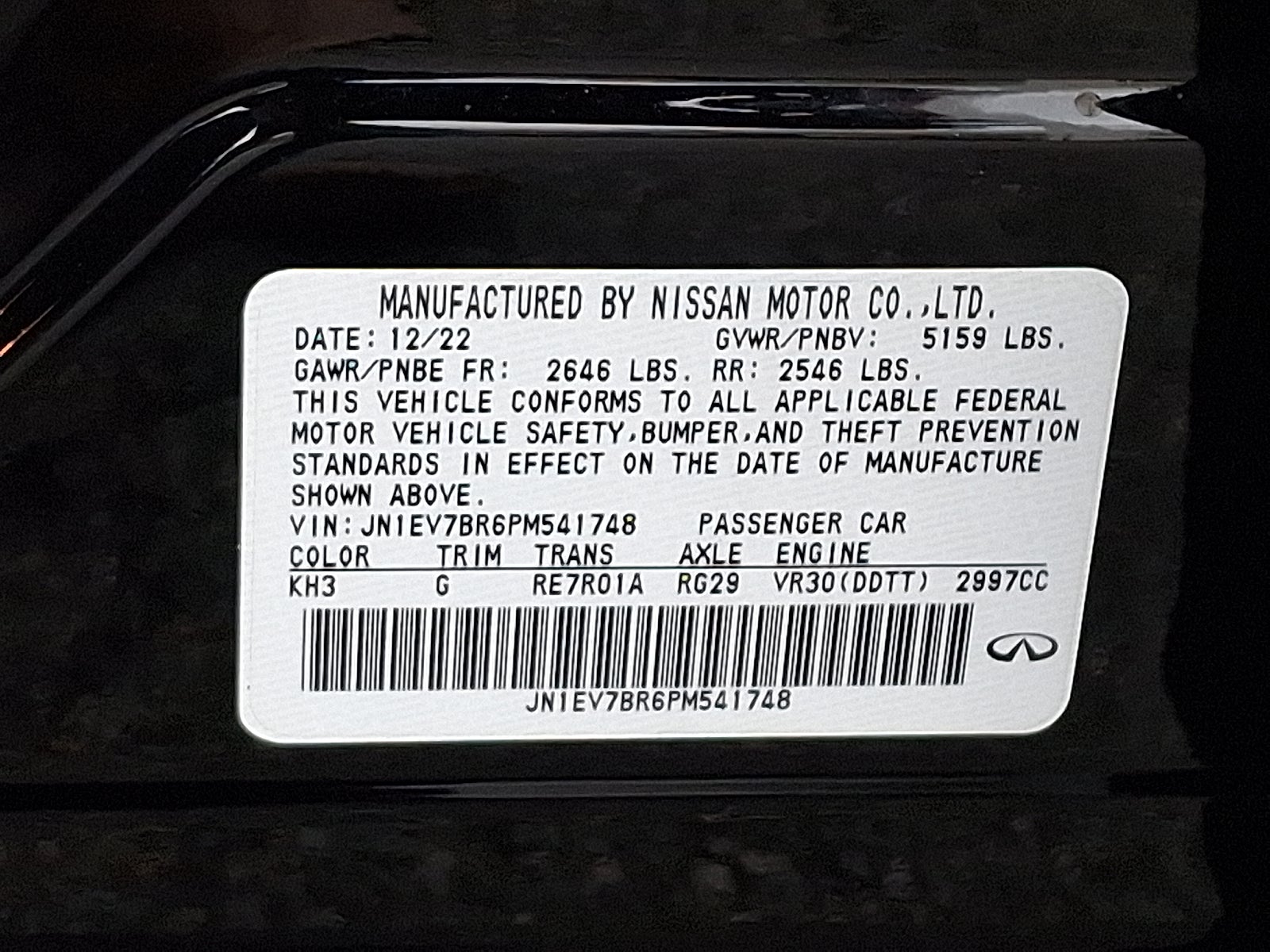 2023 INFINITI Q50 LUXE AWD
