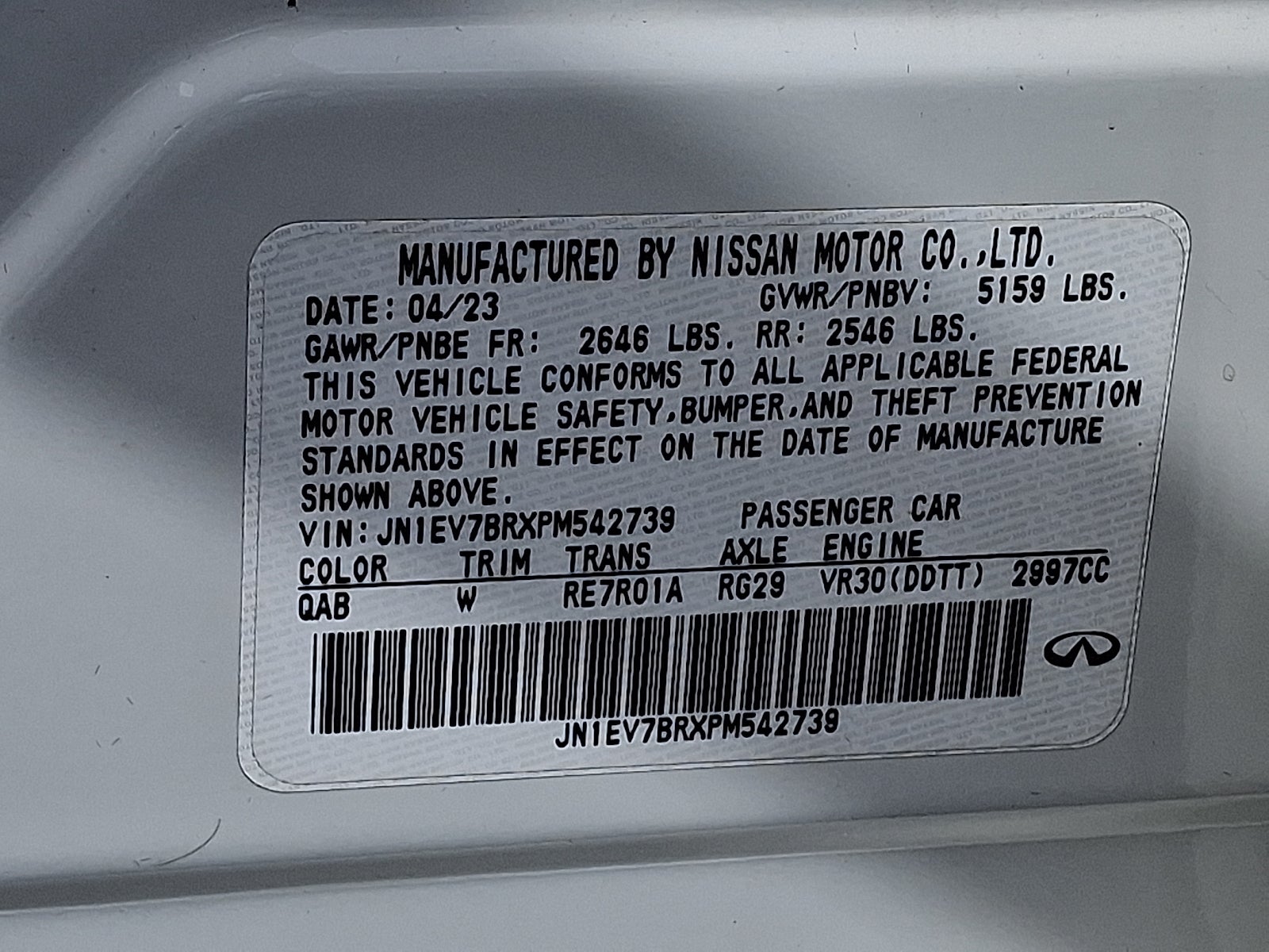 2023 INFINITI Q50 LUXE AWD